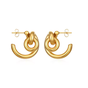 Zina | Boucles d’oreilles en acier inoxydable